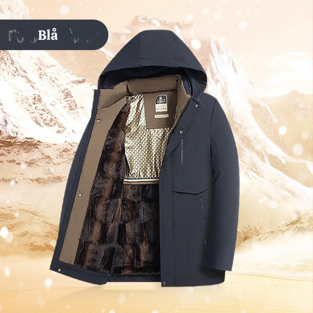 Soren™ – Waterproof Lined Winter Jacket with Hood for Men